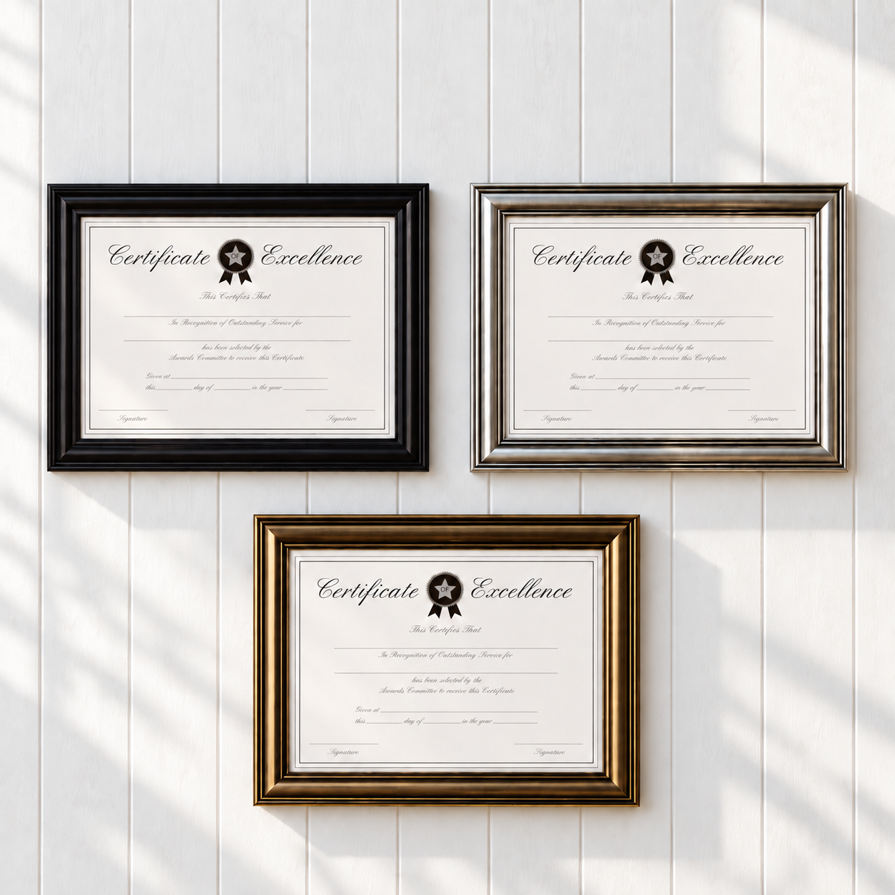 Wholesale certificate frames